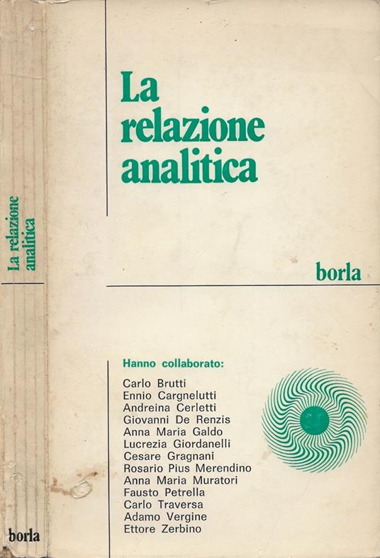 La relazione analitica - copertina