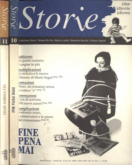 Storie Anno III n. 10 - 11 - copertina