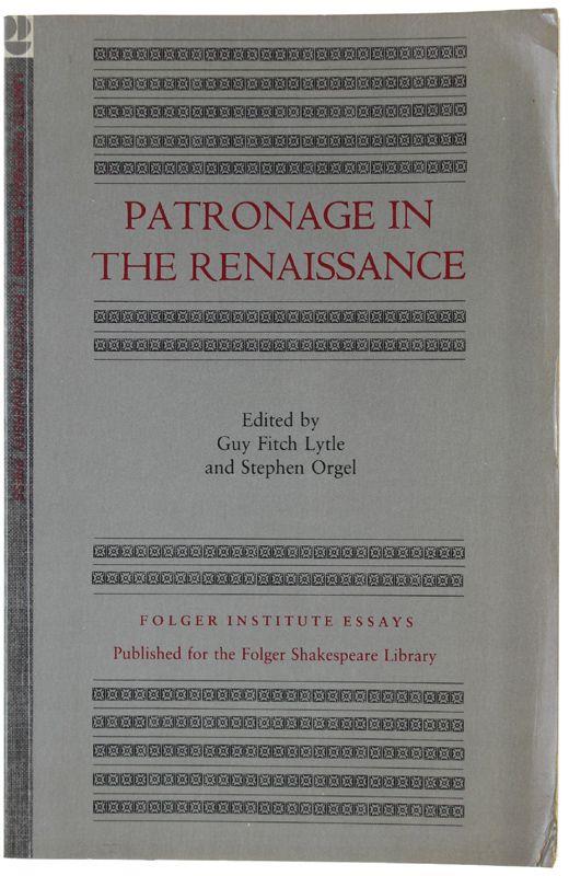 Patronage In The Renaissance - copertina