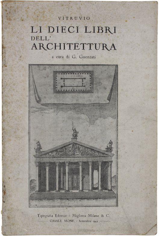 Li Dieci Libri Dell'Architettura. A Cura Di G.Guenzati - copertina