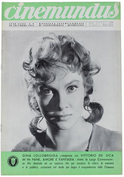 Cinemundus N.9 / 1950: Gina Lollobrigida In Pane Amore E Fantasia - copertina