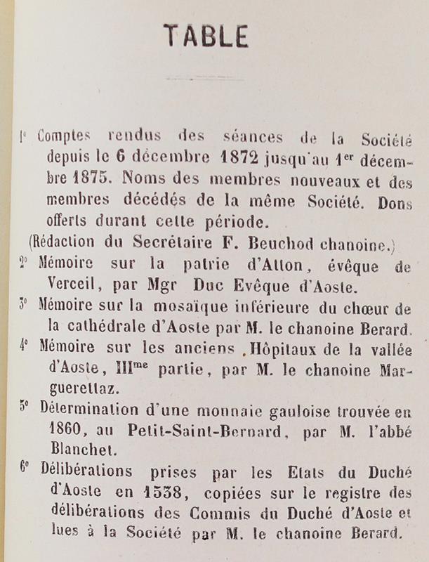 Societè Academique Religieuse Et Scientifique Du Duchè D'Aoste ... 9Me Bulletin