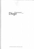 Giacometti Diego - copertina