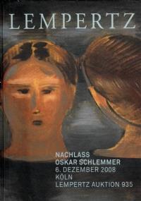Nachlass Oskar Schlemmer. 6. Dezember 2008. Köln Lempertz Auktion 935 - copertina