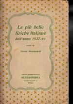 Le più belle liriche italiane dell’anno 1937-XV