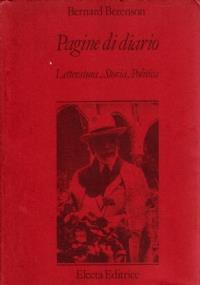 Pagine di diario: letteratura, storia, politica: 1942-1956 - Bernard Berenson - copertina