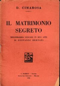 Il matrimonio segreto - copertina
