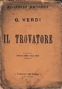 Il trovatore - Giuseppe Verdi - copertina