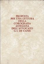 Proposta per una lettura della corografia astigiana dell’avvocato G. S. De Canis