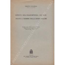 Effetti dell'inadempienza sui contratti a termine della Borsa Valori - copertina