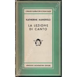 La lezione di canto - Katherine Mansfield - copertina