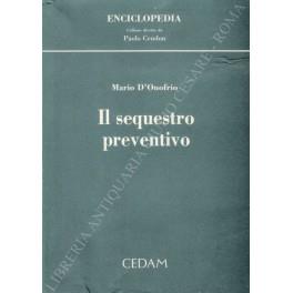 Il sequestro preventivo - Mario D'Onofrio - copertina