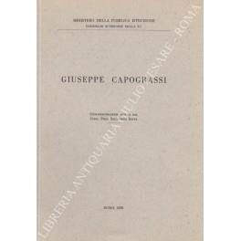 Giuseppe Capograssi. Commemorazione tenuta dal Cons. Prof. Salvatore Satta - copertina