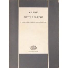 Diritto e giustizia. Introduzione e traduzione di Massimo Gavazzi - Alf Ross - copertina