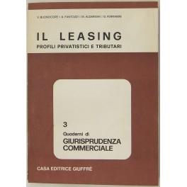 Il leasing. Profili privatistici e tributari - copertina