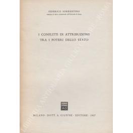 I conflitti di attribuzione tra i poteri dello Stato - Federico Sorrentino - copertina