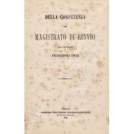 Della competenza del magistrato di rinvio - Francesco Ricci - copertina