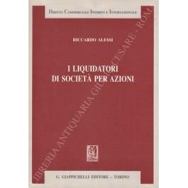 I liquidatori di società per azioni - Riccardo Alessi - copertina