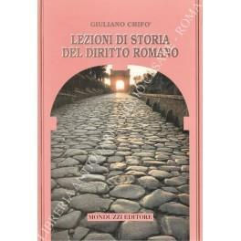 Lezioni di storia del diritto romano - Giuliano Crifò - copertina