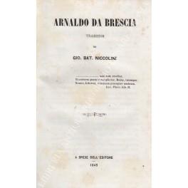 Arnaldo da Brescia. Tragedia - copertina