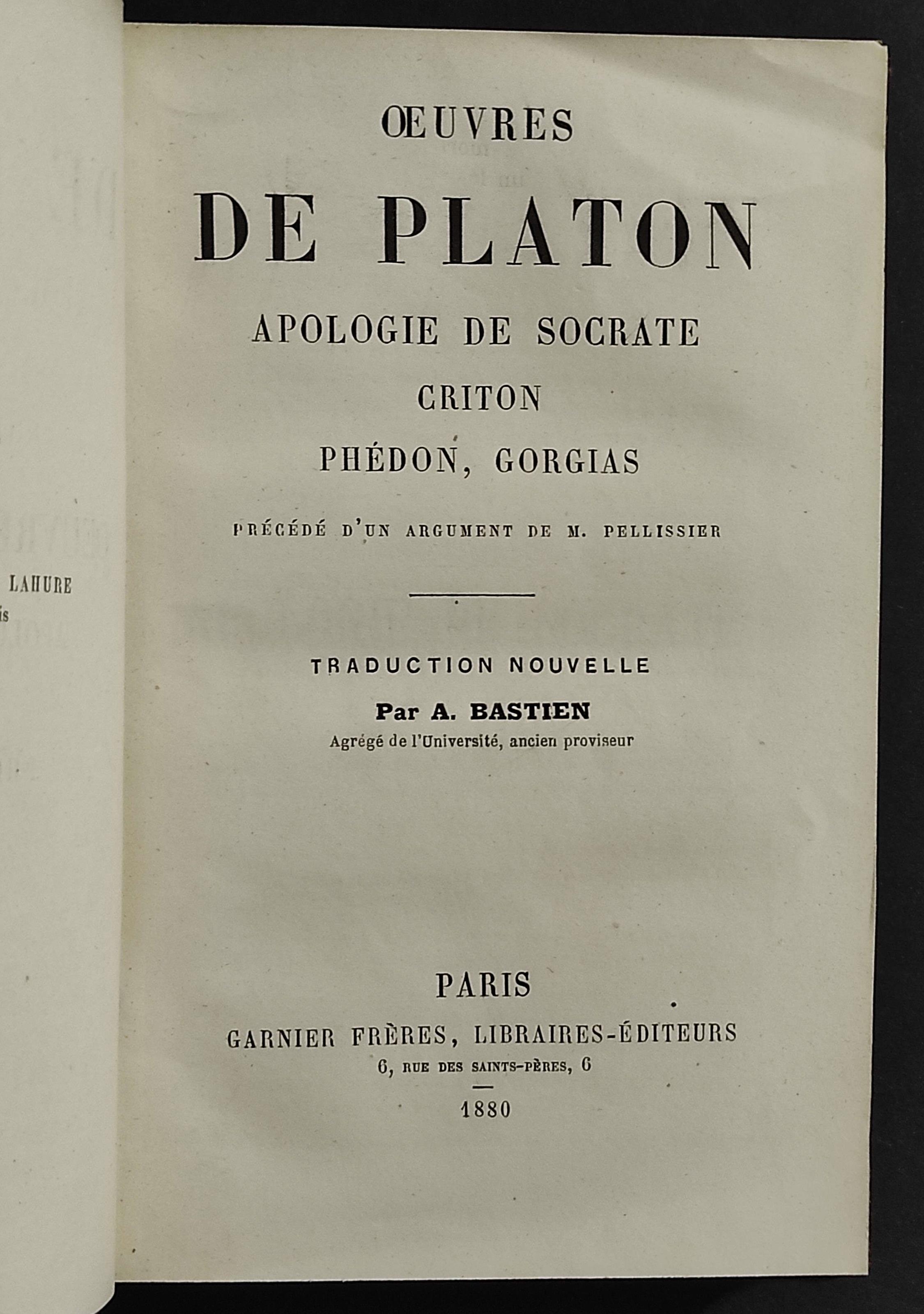 Oeuvres De Platon