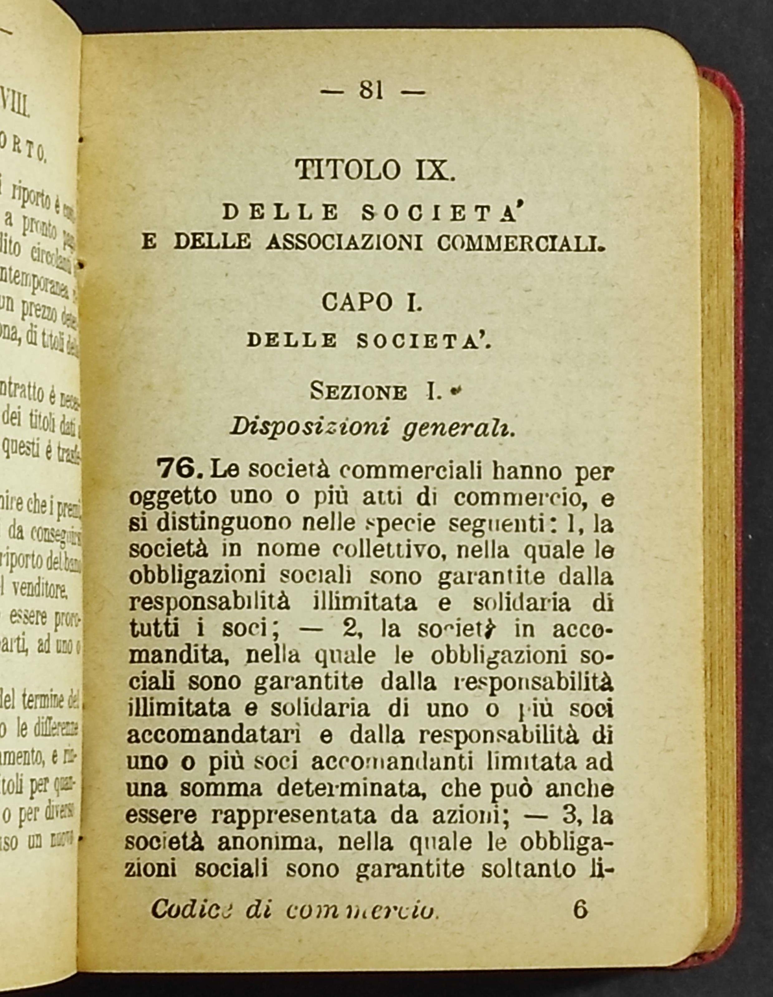 Codice di Commercio del Regno d'Italia
