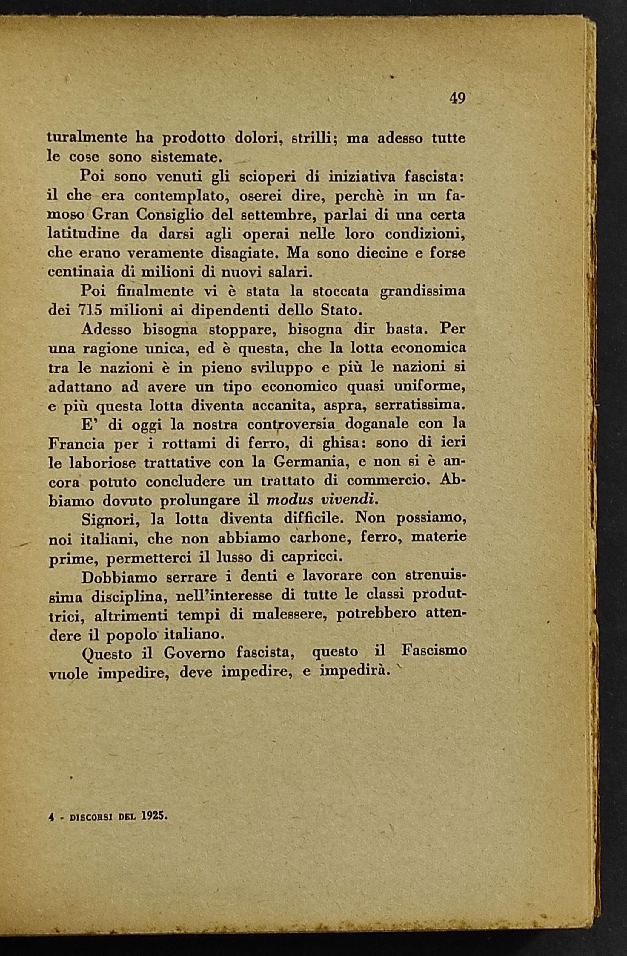 Discorsi del 1925