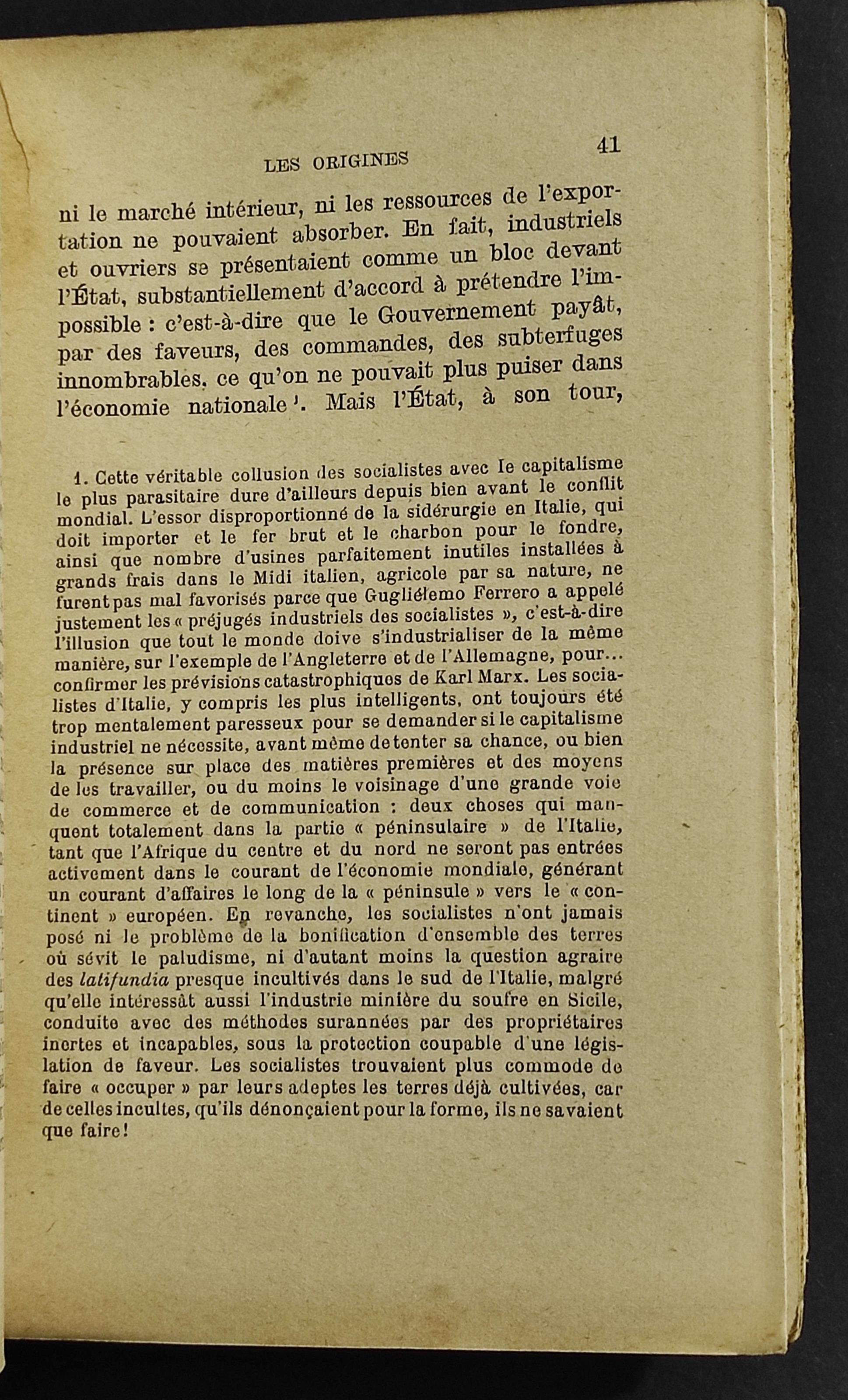 Le Fascisme et l'Antifascisme en Italie
