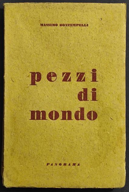 Pezzi di Mondo - Massimo Bontempelli - copertina