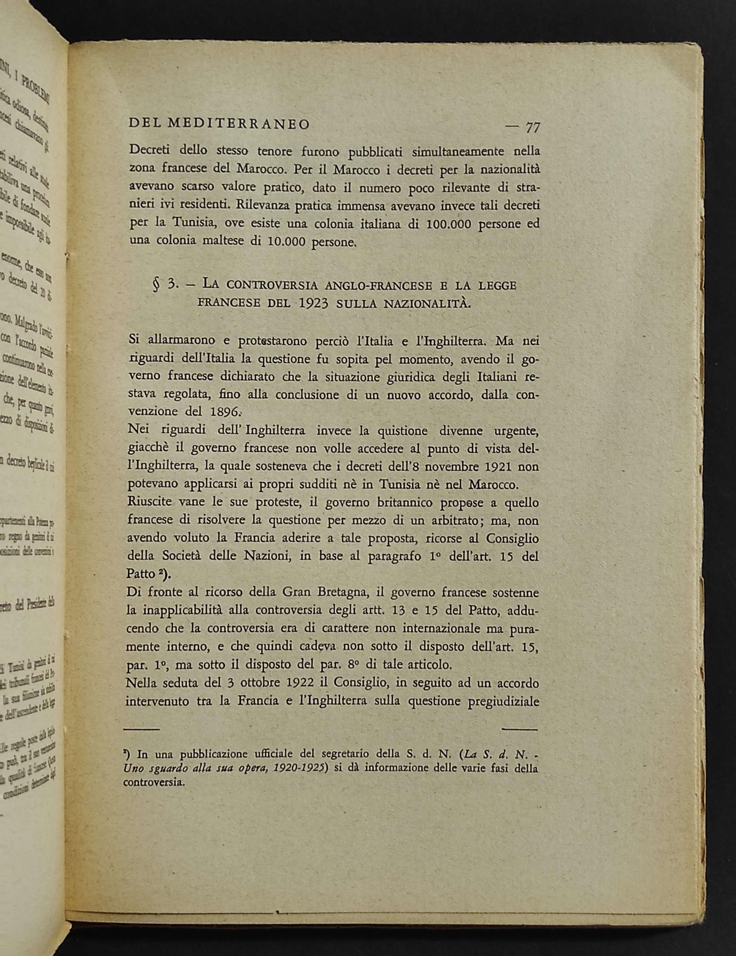 I Problemi del Mediterraneo