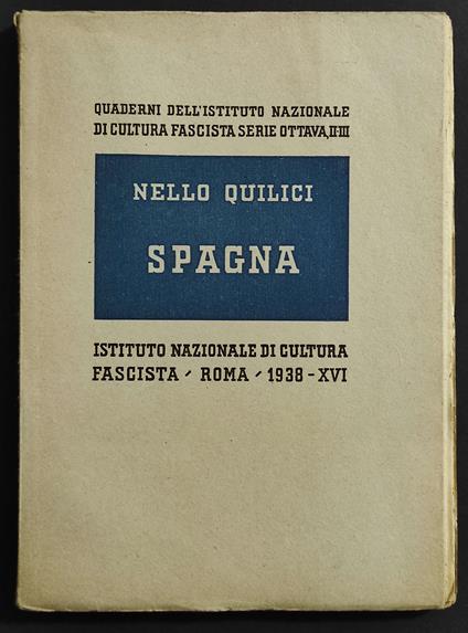 Spagna - Nello Quilici - copertina