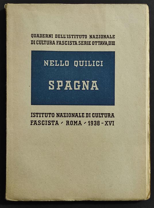 Spagna - Nello Quilici - copertina