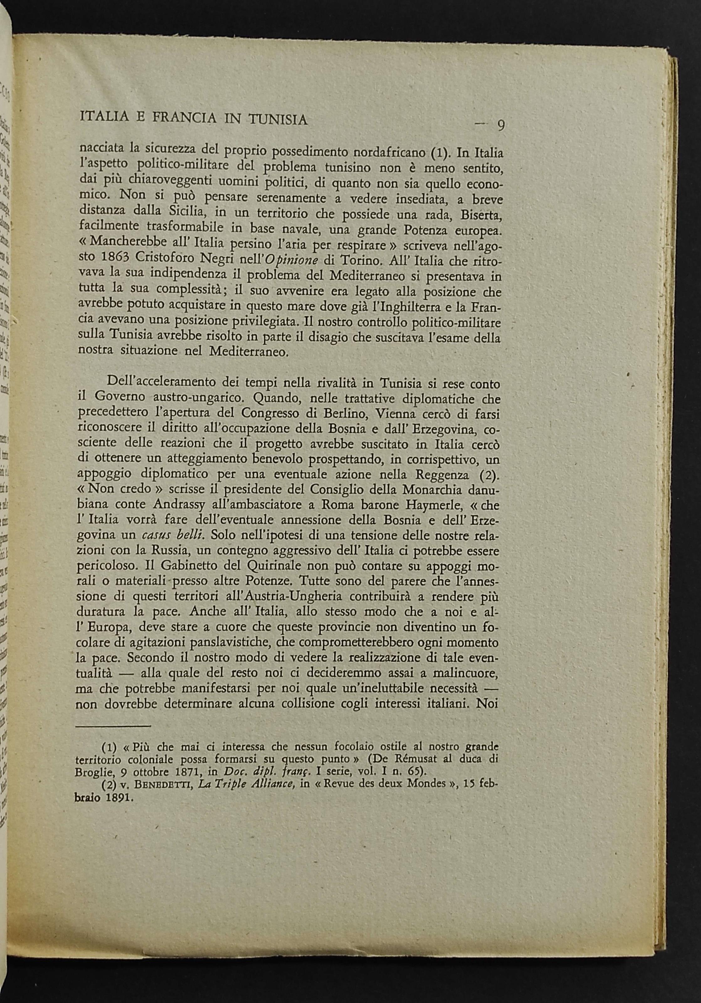 Italia e Francia in Tunisia 1878-1939