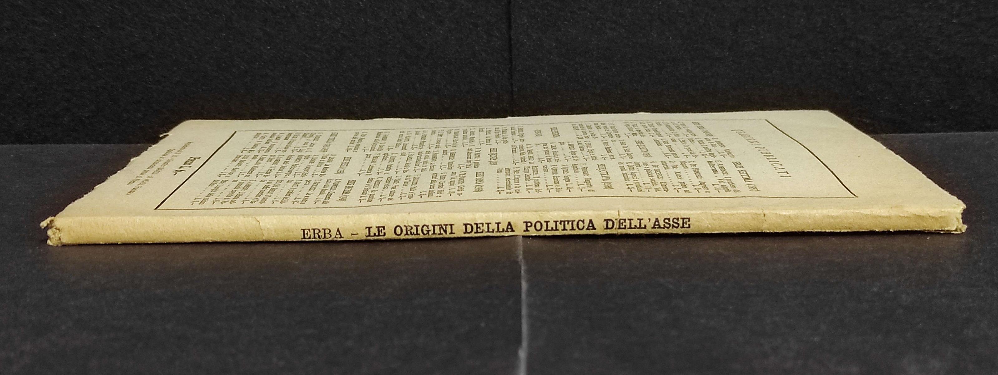 Le Origini della Politica dell'Asse