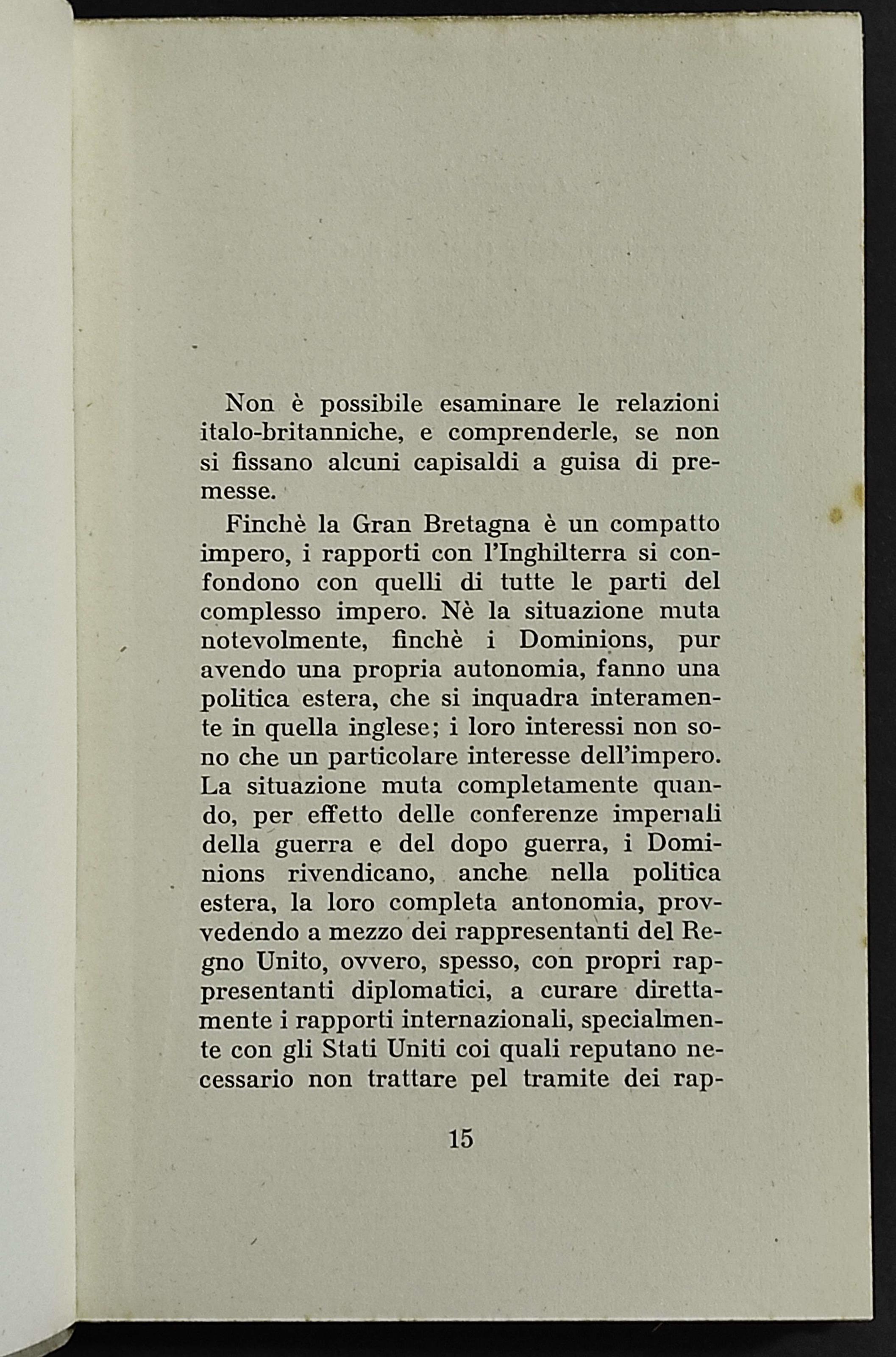 I Rapporti Italo-Inglesi