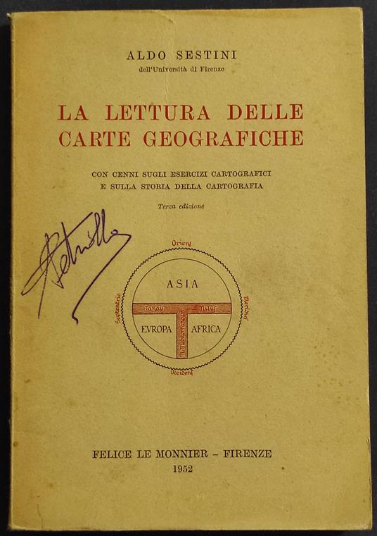 La Lettura delle Carte Geografiche - Aldo Sestini - copertina