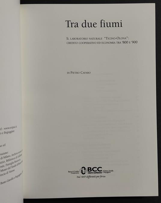 Tra due Fiumi - Pietro Cafaro - copertina