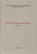 Memorie storiche militari 1992
