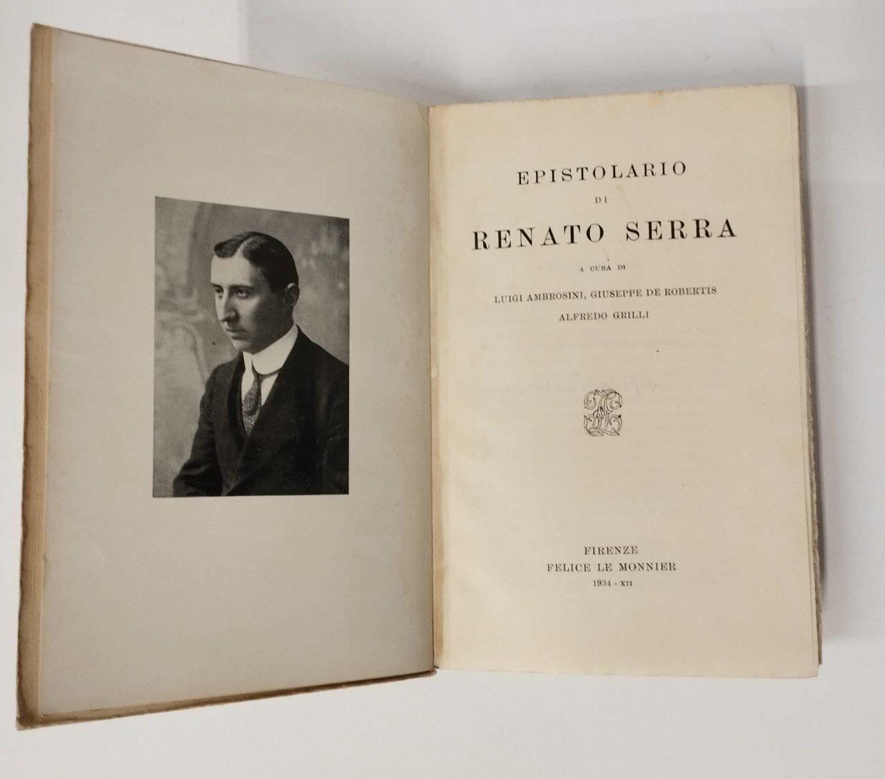 Epistolario di Renato Serra