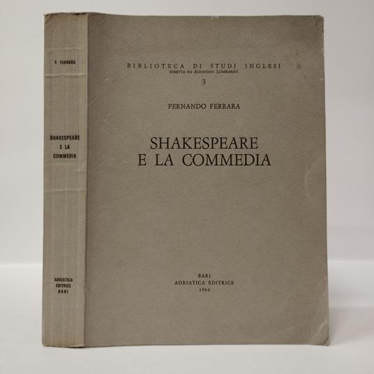 Shakespeare e la commedia - Fernando Ferrara - copertina