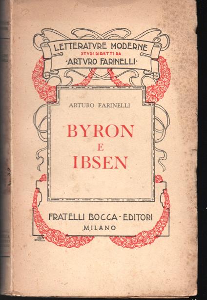 Byron e Ibsen - Arturo Farinelli - copertina