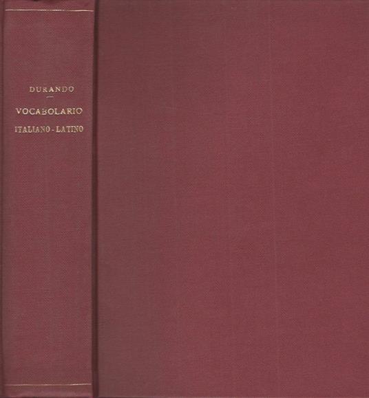 Vocabolario Italiano - Latino - copertina