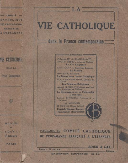 La Vie Catholique - copertina