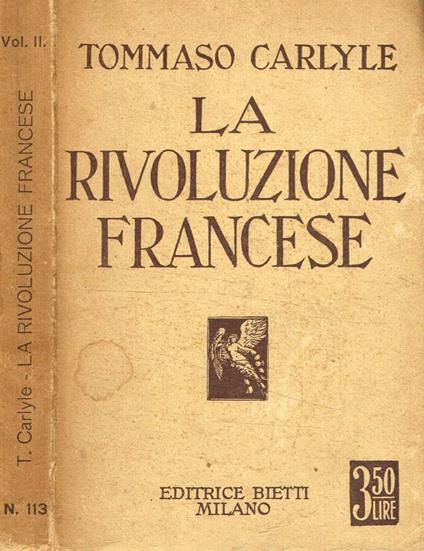 La rivoluzione Francese vol.II - Thomas Carlyle - copertina
