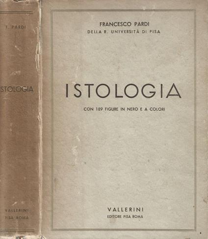 Istologia - Francesco Pardi - copertina
