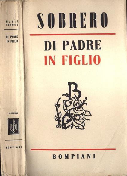 Di padre in figlio - Mario Sobrero - copertina