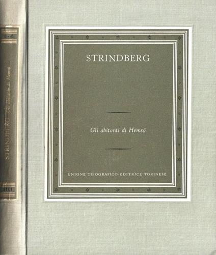 Gli abitanti di Hemso - August Strindberg - copertina