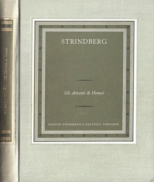 Gli abitanti di Hemso - August Strindberg - copertina