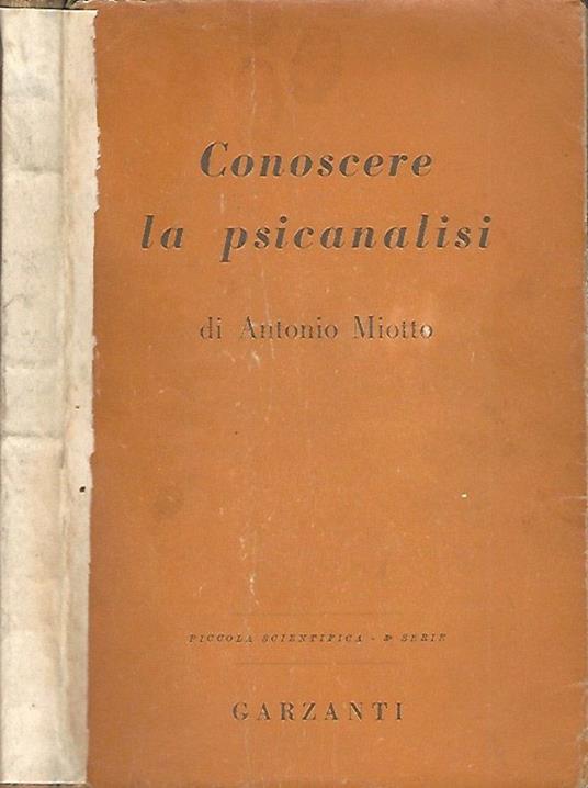 Conoscere la psicanalisi - Antonio Miotto - copertina