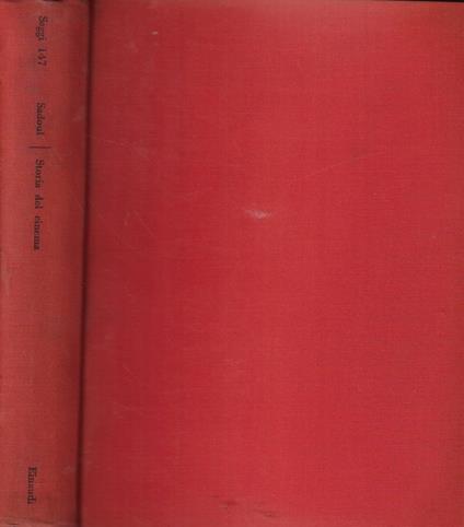 Storia del cinema - Georges Sadoul - copertina